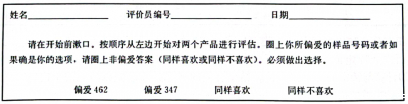 偏爱检验